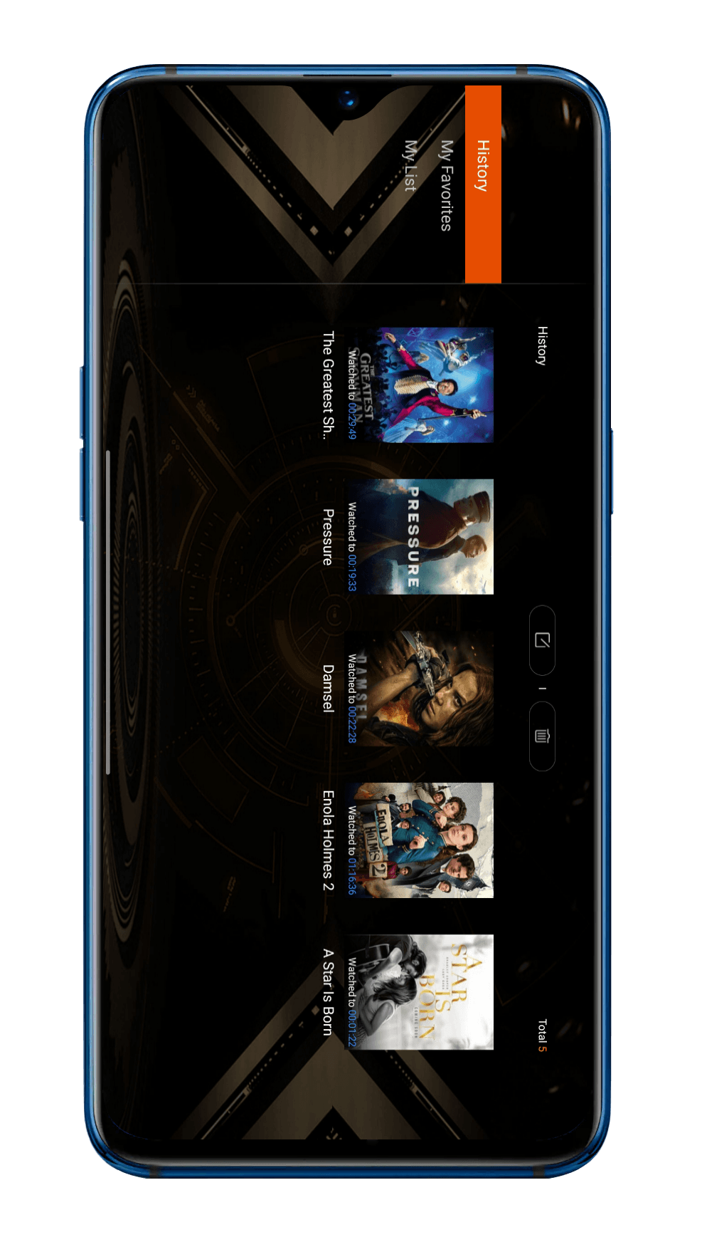 Watch History and Watchlist