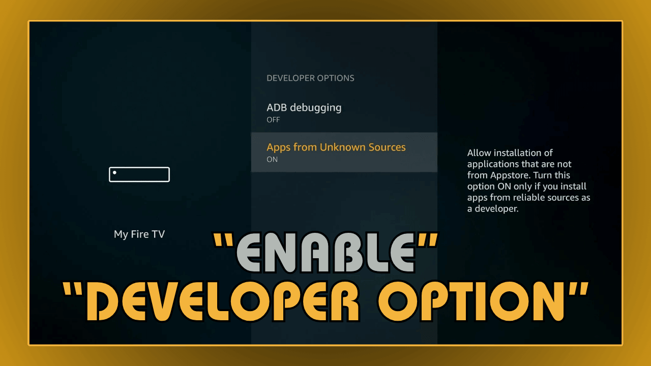 Enable Developer Option