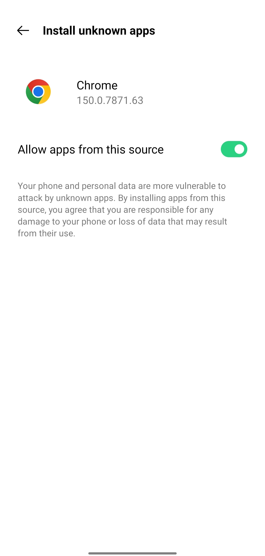 Enable Unknown Sources