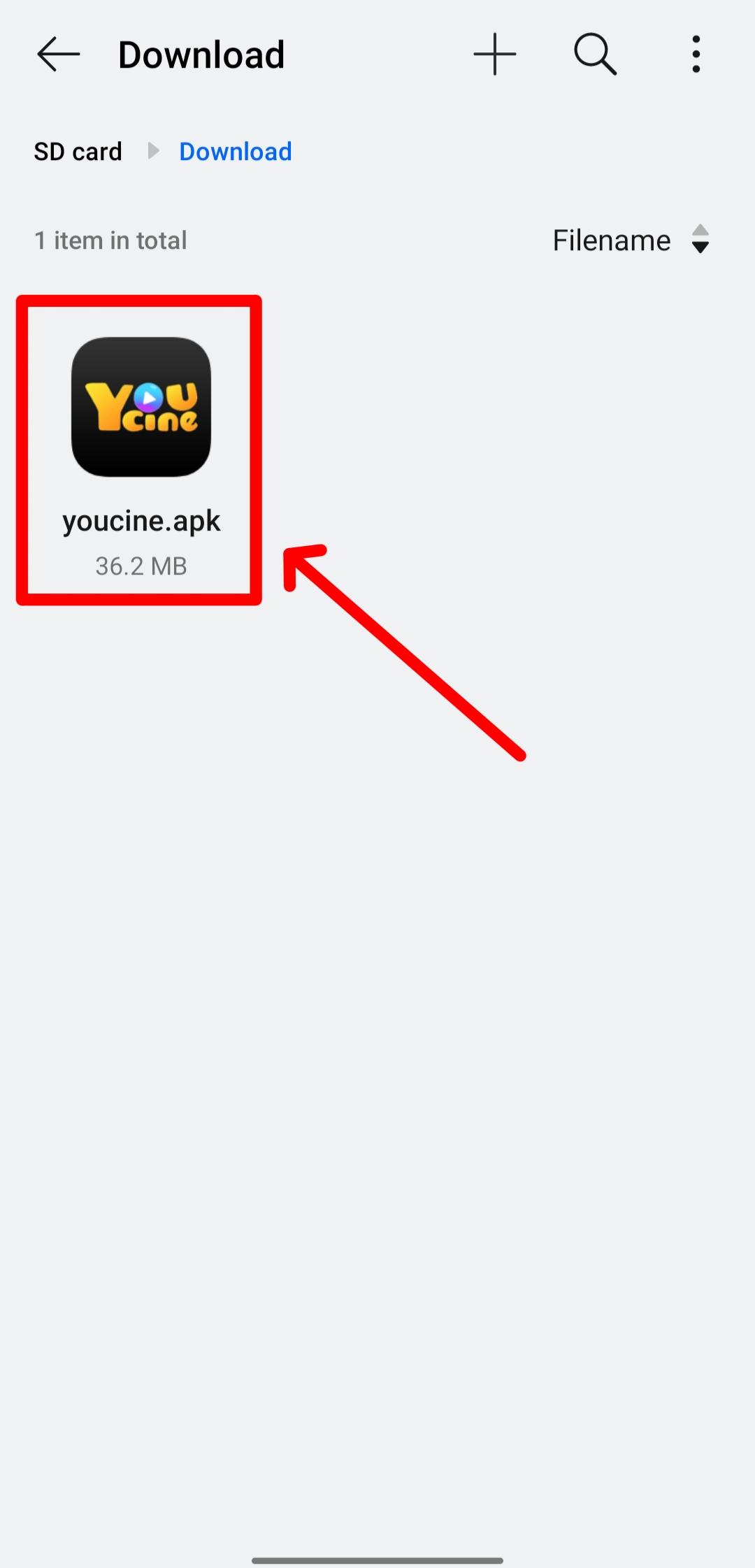 Locate APK File