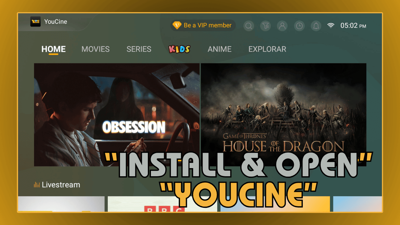 Install And Open YouCine