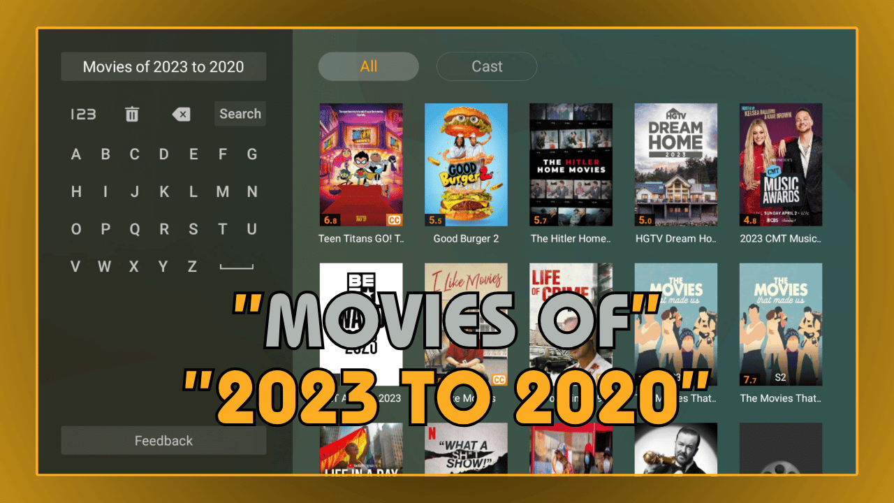 Movies of 2023 to 2020